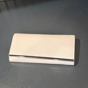 Off White Safekeepers Wallet Coupons Receipts Cash Sections EUC